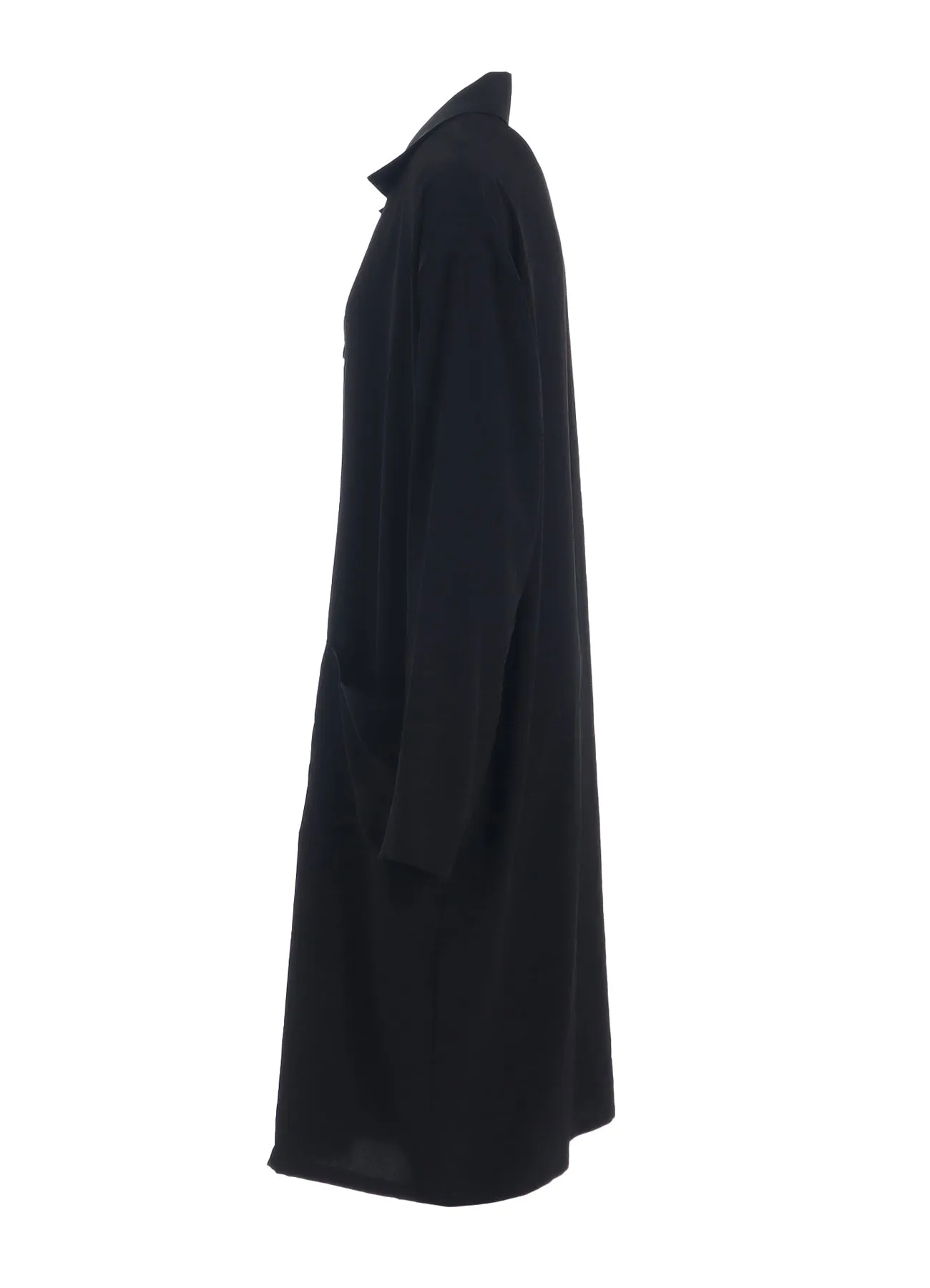 TRIAS DE CHINE ASYMMETRIC COLLAR LONG SHIRT