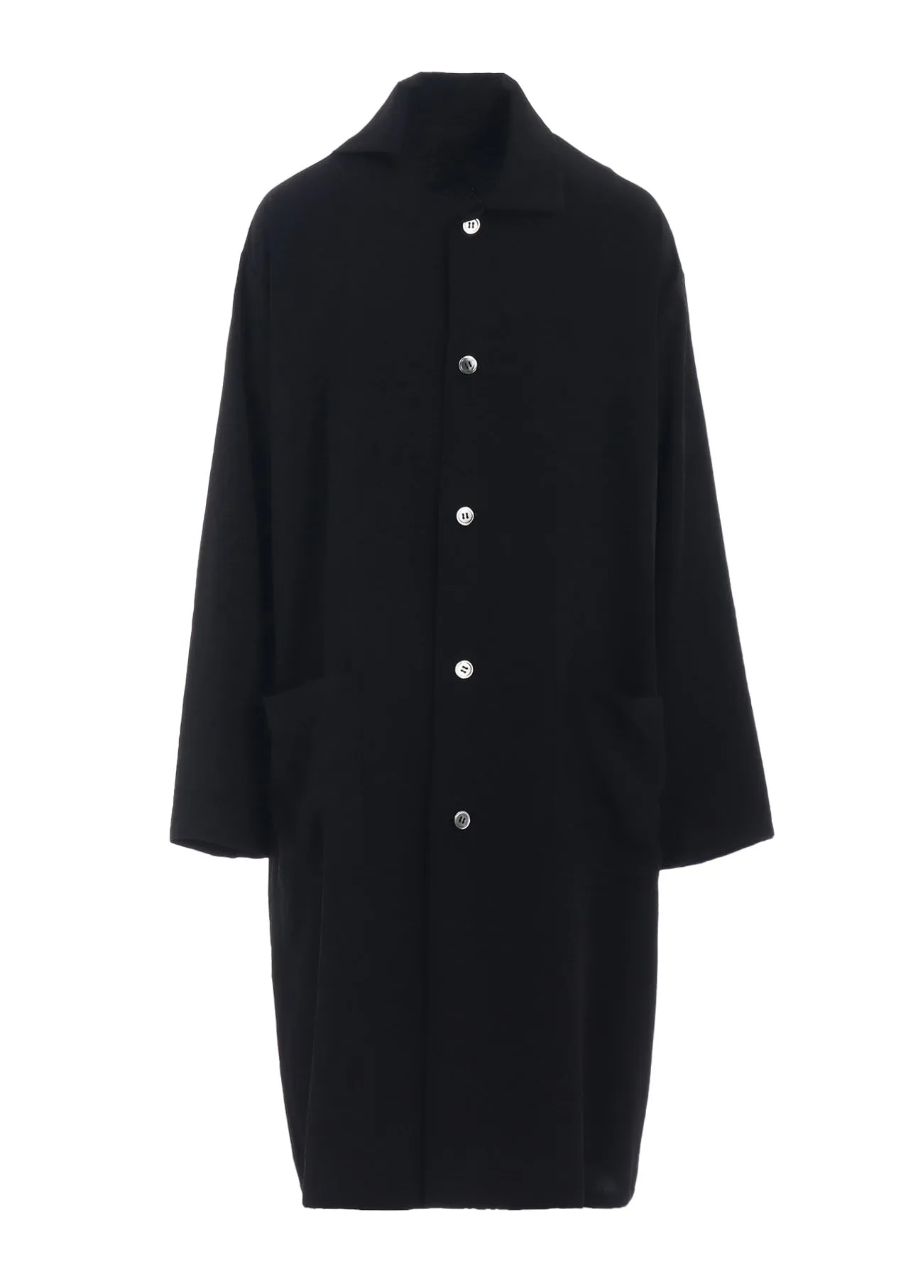 TRIAS DE CHINE ASYMMETRIC COLLAR LONG SHIRT