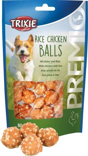 Trixie Premio Chicken & Rice Balls Dog Treats 80g