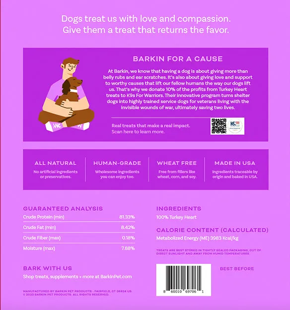 TURKEY HEART FREEZE-DRIED TREAT