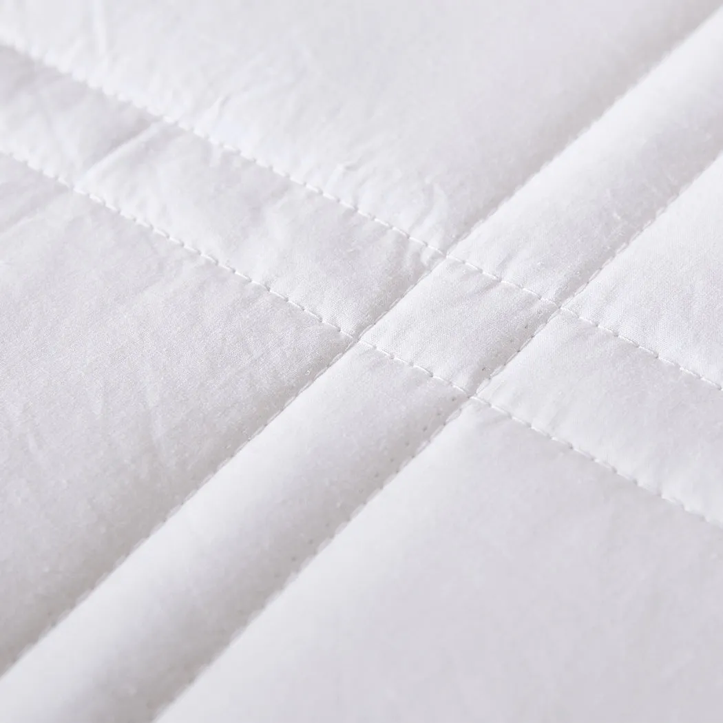 Wiley Weighted Soft Blanket Summer Cotton Heavy Gravity Adults Deep Relax Relief 9KG - White