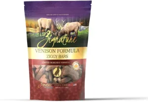 **Zignature Dog Ziggy Bar Treat Venison 12oz.